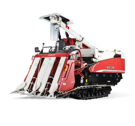 Drum threshing grain harvester KC70
