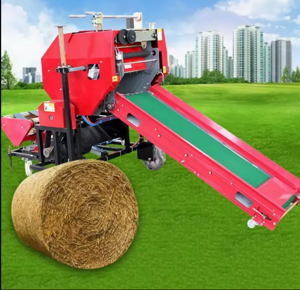 Mini Farm Use Corn Silage Packing Machine Square Hay Baler Wrapper Machine Silage Hay Round Baler