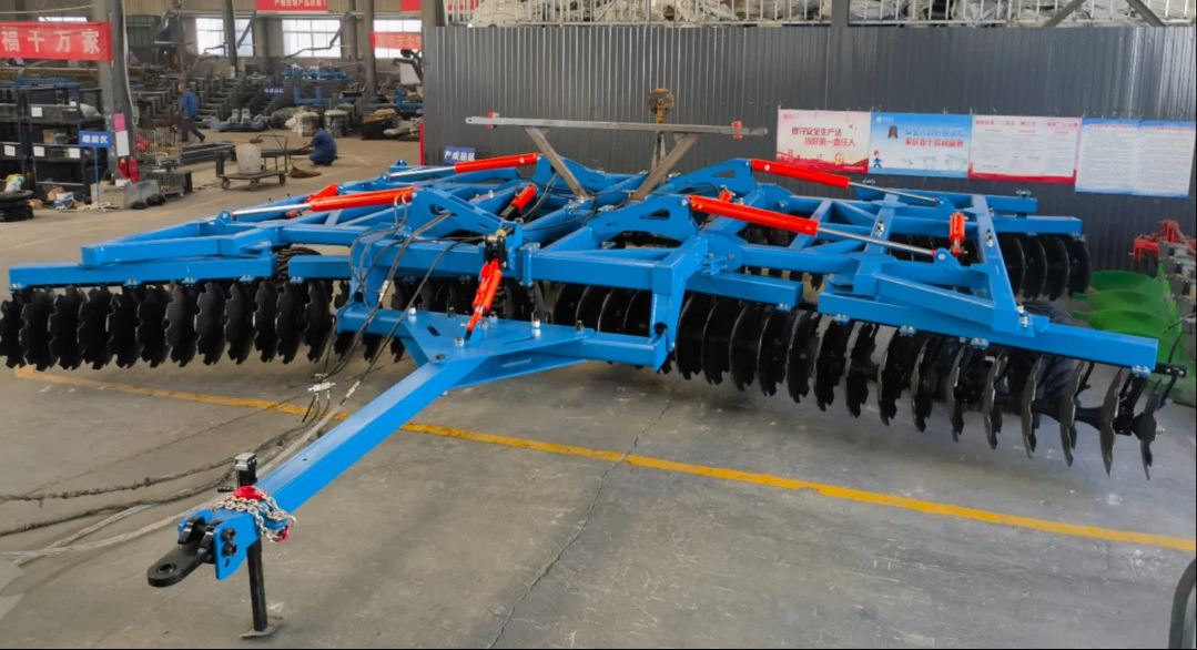 China Supplier Ploughing Machine 8.5m Disc Harrow for 400-450HP Tractor